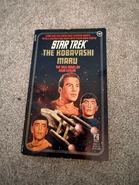 Star Trek The Kobayashi Maru Paperback Book - Black Cover with Space Artwork